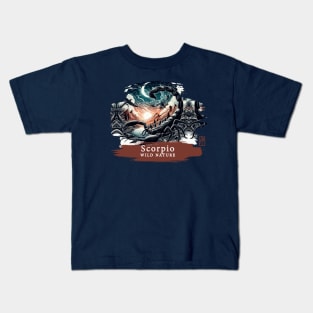 Scorpio - WILD NATURE - SCORPIO -3 Kids T-Shirt